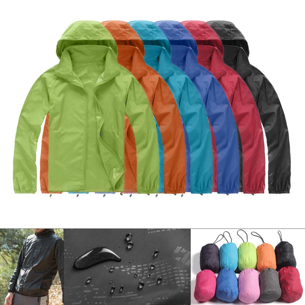 Cycling Rain Jacket Commute - للجنسين نسيج مقاوم للماء يندبروف خفيفة