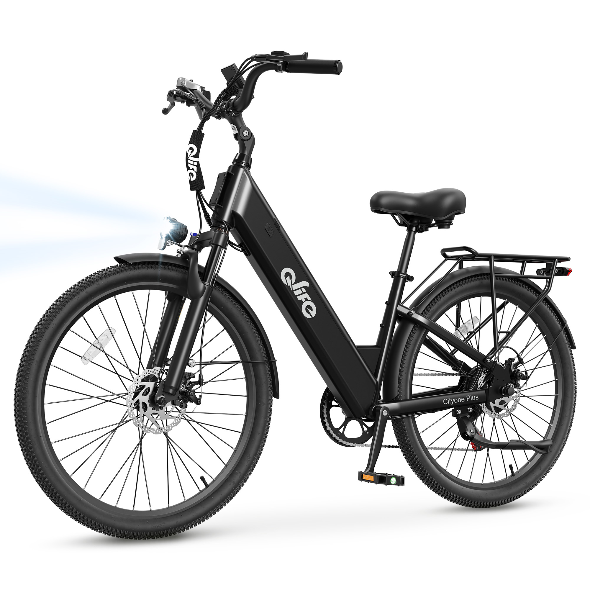 Commuting With Bike - دراجة كهربائية Qlife Cityone Plus St