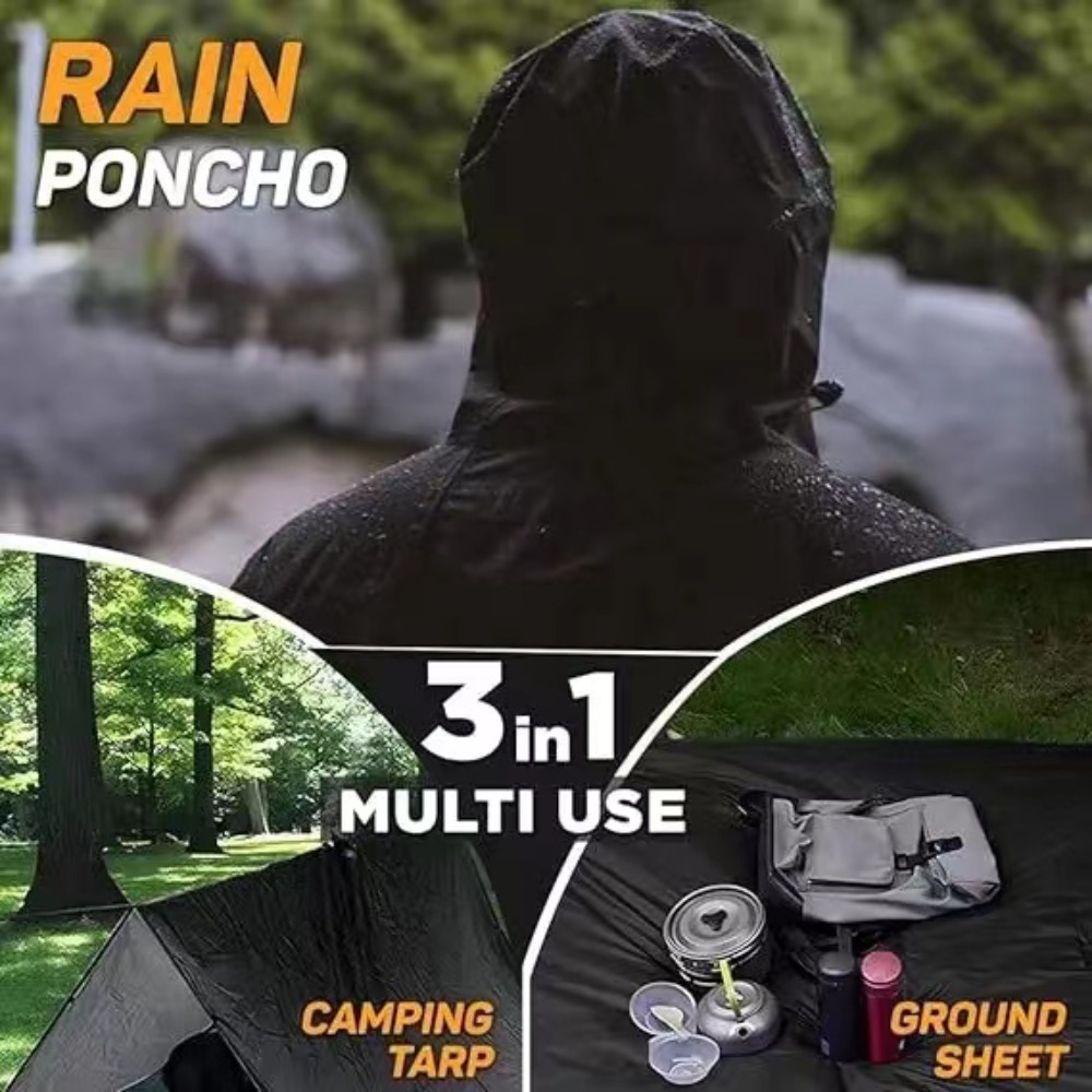 Cycling Rain Jacket Commute - معطف مطر بغطاء رأس مقاوم للماء