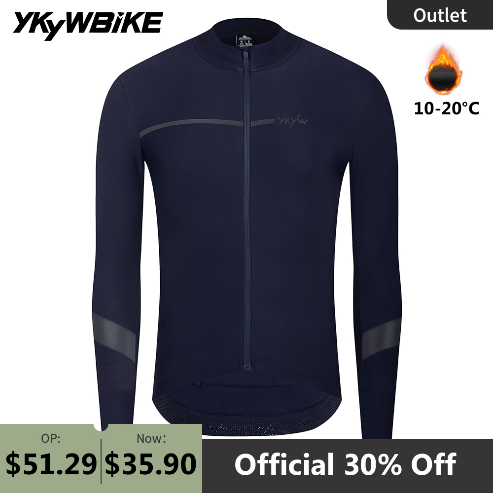 Cycling Commuter Jacket - YKYWBIKE الرجال الشتاء الدراجات جيرسي الدافئة